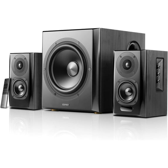 Restored Edifier S350DB Wireless Bluetooth Speaker System, Bookshelf Speakers Set, 150W RMS Output, Connect with Optical/Coaxial/Bluetooth/Dual RCA (Refurbished)