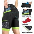 thumbnail image 4 of Hiauspor Men's Padded Bike Shorts Quick Dry Cycling Bicycle Shorts, 4 of 6