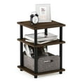 thumbnail image 5 of Furinno Turn-N-Tube Easy Assembly Multipurpose Shelf, Columbia Walnut/Black, 5 of 5