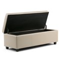 thumbnail image 3 of WyndenHall Franklin Large Rectangular Storage Ottoman Bench, 3 of 7