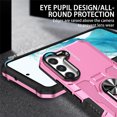 thumbnail image 5 of Compatible for Samsung Galaxy S21 Plus Case with Kickstand & Slide Camera Cover, Built-in 360° Rotate Ring Stand Magnetic Car Military Grade Shockproof Phone Case for Samsung Galaxy S21 Plus,Pink, 5 of 10