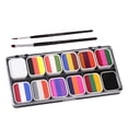 thumbnail image 3 of Pintura facial y corporal Perfecl con 2 pinceles 12 colores para niños y adultos, 3 of 8