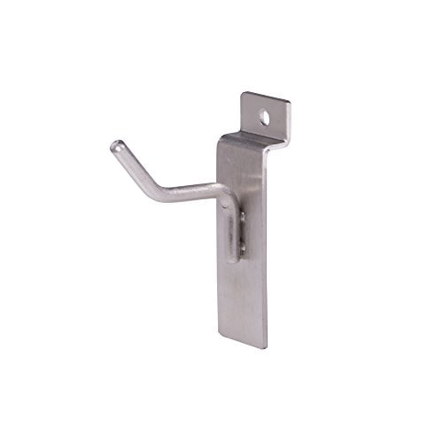 Econoco BQSWH2SN 2" Hook for Slatwall - satin nickel Finish,Pack Size - 96