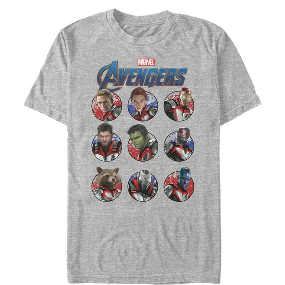 Men's Marvel Avengers: Endgame Hero Circles Graphic Tee Athletic Heather X Large