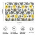 thumbnail image 3 of White Yellow Flower Gray Flower Pattern Bathroom Rugs Mat,Non Slip Microfiber Bathroom Rug,Rubber Backing,Soft Bathroom Mats for Bathroom Floor,Tub and Shower,17x27in(43x68cm), 3 of 5