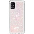 thumbnail image 2 of Compatible with Samsung Galaxy A51 Case Glitter Luxury Cute Love Liquid Quicksand Clear TPU Girls Women Stylish Bumper Shockproof Protective Case for Samsung Galaxy A51 Pink YB, 2 of 12