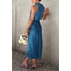 thumbnail image 2 of Vestido PRETTYGARDEN 2025 Verano Satén Sin Mangas Azul Marino XXL, 2 of 7