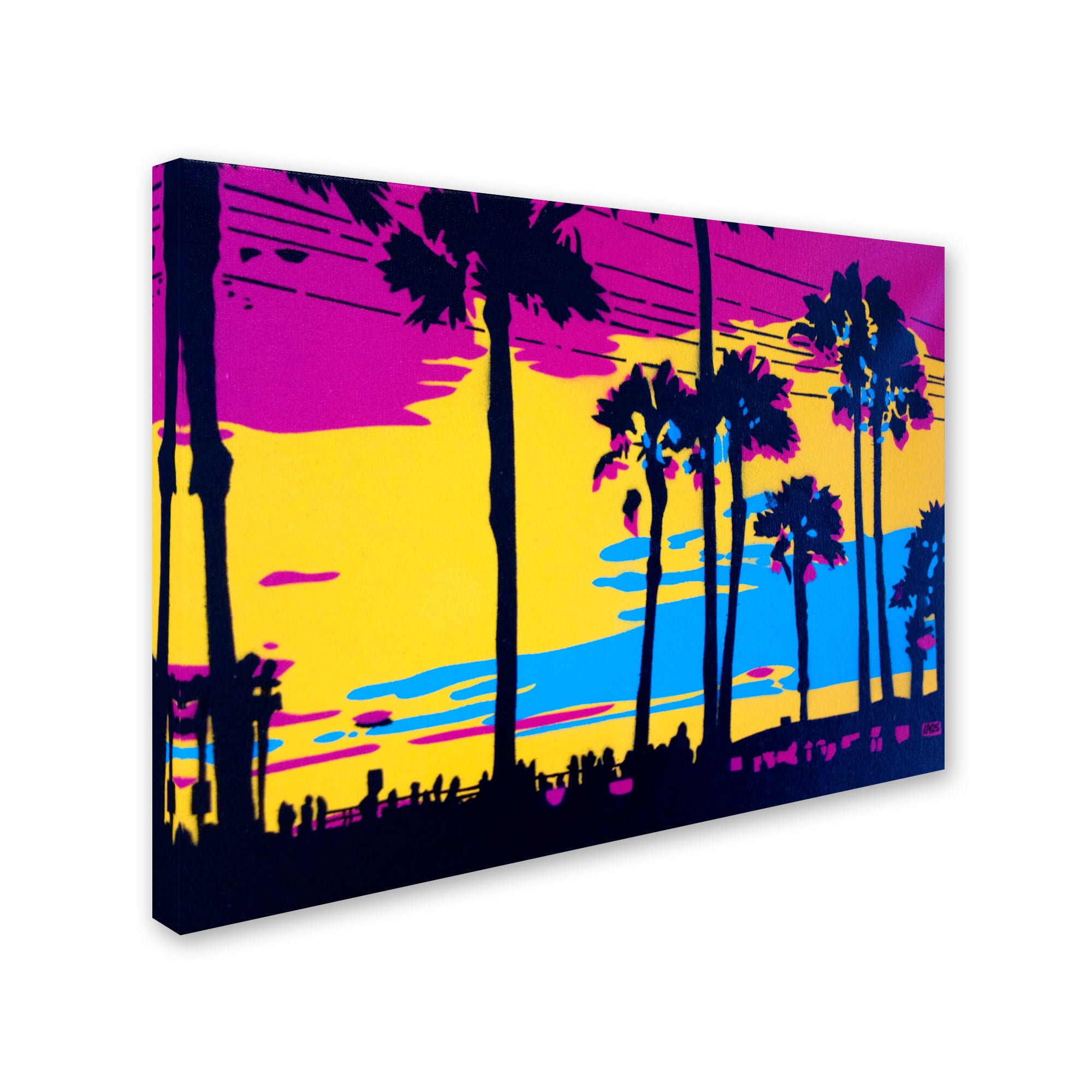 Trademark Fine Art 'California Sunset' Canvas Art by Abstract Graffiti
