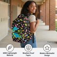thumbnail image 4 of Chririnla Cute Pink Dinosaur Theme Daypack with Wear Resistant Padded Shoulder Straps Casual Daypack, Portable 17 Inch Kids Backpack for Back to School Elementary School Travel, 4 of 9