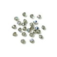 thumbnail image 4 of 24pcs Preciosa® Beads Czech Bicone(451 69 302 Rondelle) 40010 201 Black Glitter 3mm Hole: 0.8mm, 4 of 6