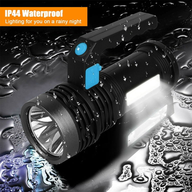 anlook super bright rechargeable led searchlight tactical flashlight at walmart Spotlight Flashlight, Handheld Spot Light with COB Light & Foldable Stand, Waterproof Long Lasting Hand Held Spotlight for Boating Camping Hunting Fishing K KASONIC Super Bright LED Rechargeable Flashlight Illuminate the night and ensure your safety with every step Searchlight Range