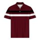thumbnail image 3 of Blusa y camisa de manga corta con cuello vuelto para hombre, informal, de color liso, a rayas, con botones y estampado, blusa para hombre, 3 of 4