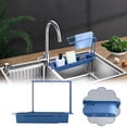 thumbnail image 1 of FcBaudy Sink Telescopic Shelf Kitchen Supplies Multifunctional Pull-out Storage Rack Can Hang Sink Dishwashing Cloth Rack A Shelf, 1 of 9