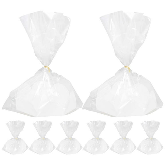 LABSERRON Cellophane Bag Transparent Plastic 10Sets 42X37In