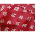 thumbnail image 4 of oneOone Silk Tabby Fabric Dot & Bird Block Printed Fabric 1 Yard 42 Inch Wide, 4 of 4