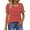B Red Stripe, variant on Square Neck Tops for Women Summer Puff Short Sleeve Shirts Dressy Casual Tunic Blouses