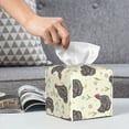 thumbnail image 6 of Gukieu Chickens And Flowers Print Leather Tissue Box, PVC Waterproof Velcro Opening and Closing Square Tissue Box Holder, Suitable for Home and Office Decoration, 6 of 7