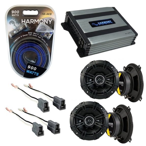 Fits Toyota Land Cruiser 1982-1987 Speaker Upgrade Kicker (2) DSC5 HA-A400.4 Amp