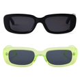thumbnail image 2 of Gafas de sol BUTABY Rectangulares de estilo retro UV400 para mujer, 2 of 6