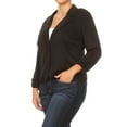 thumbnail image 3 of Women's Plus Size Basic Casual Button Solid Outerwear Jacket Blazer, 3 of 5