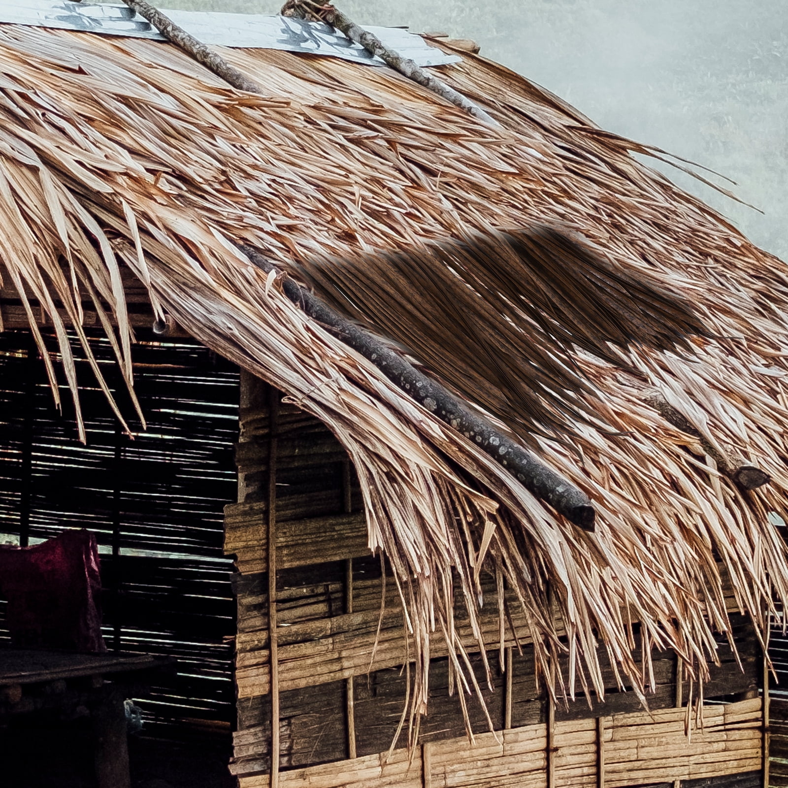 Thatch Tile Gazebo DIY Straw Roof Artificial Straw Roof DIY Roof Garden Hut Grass Roof