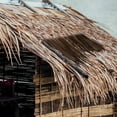 thumbnail image 3 of Koolleo Simulated Thatch Roof Artificial Thatch Roof Park Straw Roof Thatch Roof Shade Decor, 3 of 6