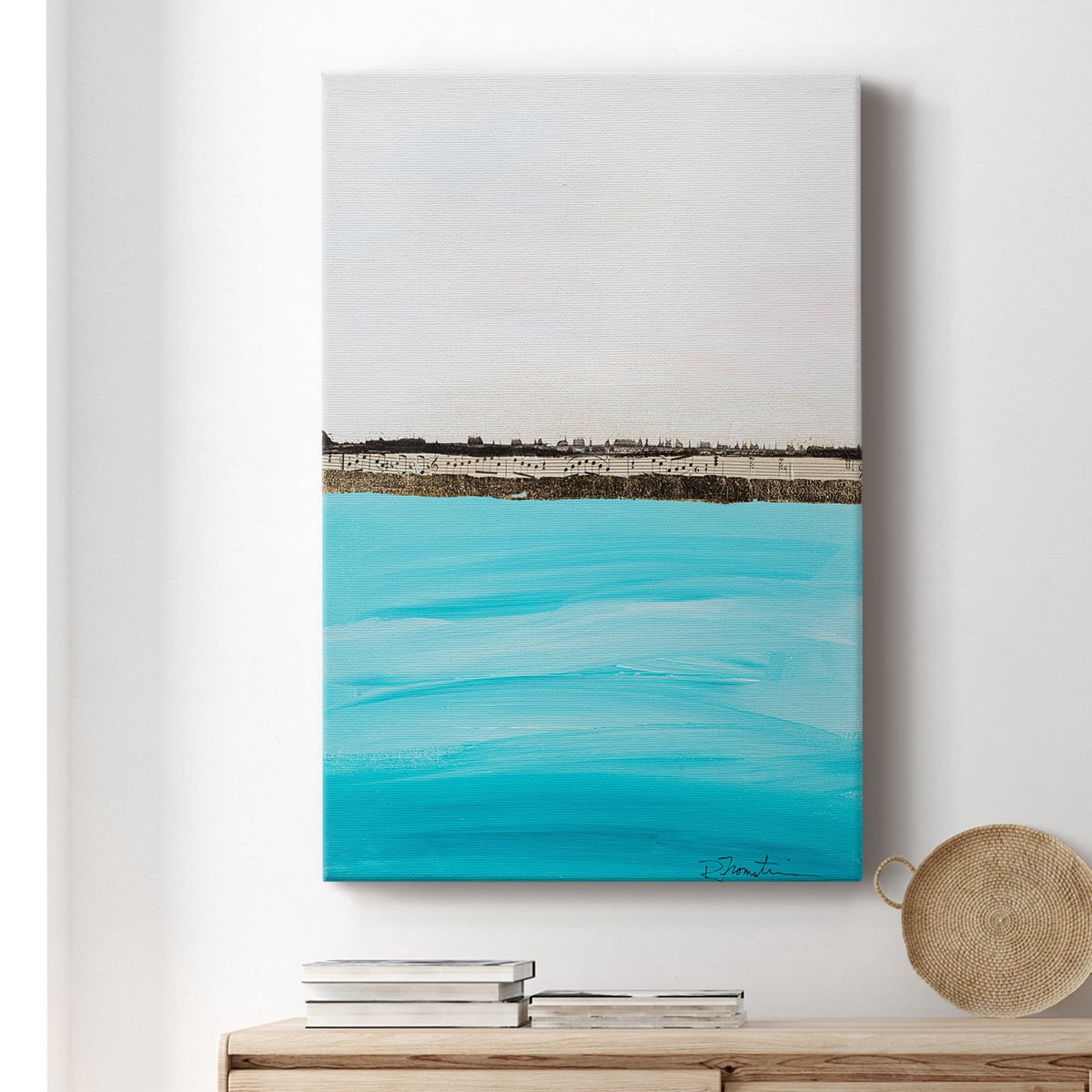 Harmony in Turquiose Premium Gallery Wrapped Canvas - Ready to Hang