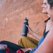RTIC 20 oz Ceramic Lined Insulated Journey Water Bottle, Leak-Proof Lid, Black