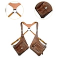 thumbnail image 6 of Milageto Shoulder Harness Bag Fashion Wallet Pocket for Stage Show Backpacking Hiking Brown, 6 of 8