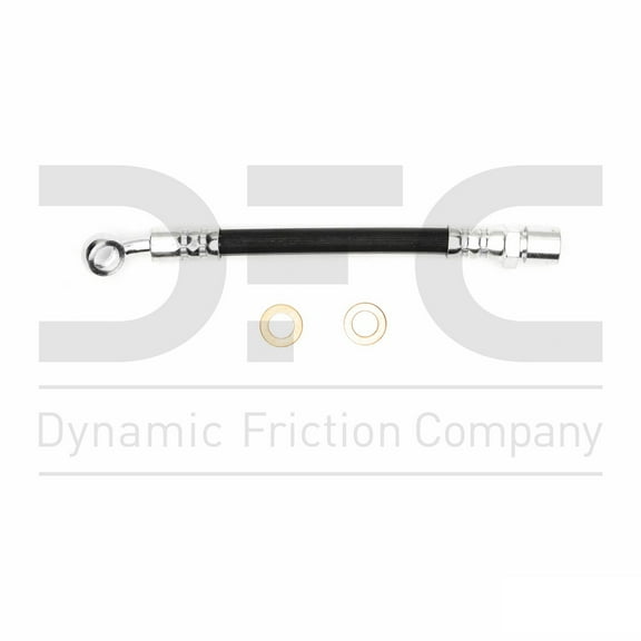 Front Lower Dynamic Friction Company Brake Line Hose 350-13009 For 1987-1988 Subaru Justy