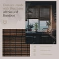 thumbnail image 6 of MOOD Custom Bamboo Shades | TWIRL | Cordless Designer Natural Woven Wood Roman Shades for Windows | Twirl Rendezvous (Sheer) | 37.5"W X 36"H, 6 of 8
