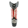 thumbnail image 3 of Rustic Western American Flag Old Faithful Patriotic Cowboy Boot Floral Vase, 3 of 7