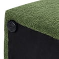 thumbnail image 5 of Jennifer Taylor Home Clyde 14" Tapered Square Upholstered Ottoman, Moss Green Fleeced Teddy, 5 of 7