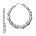 thumbnail image 2 of Better Jewelry, Bamboo Hoops .925 Sterling Silver, 2 of 10