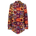 thumbnail image 4 of Top de manga larga estampado con cuello redondo suelto de moda para mujer Pompotops  gfhjh4147, 4 of 9