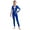 Royal Blue, variant on Kids Girls Gymnastic Leotard Full Length One Piece Jumpsuit Catsuit Long Sleeve Dance Unitard Navy Blue 16