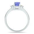 thumbnail image 3 of SZUL Women's Tanzanite and Diamond Regal Ring in 10K White Gold, 3 of 6