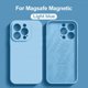 thumbnail image 3 of Liquid Silicone Magnetic Cases For iPhone 15 11 14 13 12 Pro Max Plus For Magsafe Wireless Charging Soft Cover Phone Accessories, 3 of 5