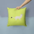 thumbnail image 2 of Carolines Treasures Stoat Short-tailed Weasel Green Fabric Decorative Pillow 14Hx14W multicolor, 2 of 4