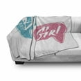 thumbnail image 3 of Gender Reveal Soft Flannel Fleece Throw Blanket, Hand Drawn Style Sketch Boy and Girl Letters Toddler Baby Shower Art, Cozy Plush for Indoor and Outdoor Use, 50" x 60", Teal Pink White, by Ambesonne, 3 of 6