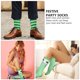 thumbnail image 4 of 3 pares de calcetines unisex de poliéster hermosos calcetines de fiesta calcetines estirables, 4 of 6