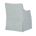 thumbnail image 6 of Dining Chairs London Upholstered Skirted Dining Arm Chair with Hidden Casters Light Blue,Dining Room Seating, 6 of 12