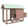 thumbnail image 5 of vidaXL Rabbit Hutch Bunny Cage with Pull Out Tray Rabbit Enclosure Solid Wood, 5 of 29