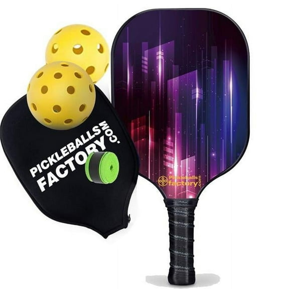 Pickleball Factory PB0007-11-G Pickleball Paddles for Sale - Fantasy Pickleball Court On Tennis Court, Best Pickleball Paddles for Intermediate Players, Glassfiber Graphite