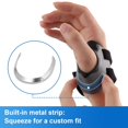 thumbnail image 2 of Velpeau CMC Thumb Brace for Women and Men for Osteoarthritis - with Shape-memory Restriction Splint, CMC Joint Stabilizer, Basal Thumb Arthritis Pain Relief and Support (Black, Left Hand, Large), 2 of 8