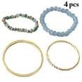 thumbnail image 2 of Bangcool Bead Rings Simple Stacking 4PCS Fashion Bohemian Rings Knuckle Rings for Ladies, 2 of 10