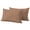 Brown, variant on Outdoor Pillow Covers 16 x 16 Inches, Light Pink Waterproof Throw Pillow Cover Set of 2, Farmhouse Vintage Pink Solid Color Modern Decorative Square Cushion Covers for Patio/Tent/Couch/Garden