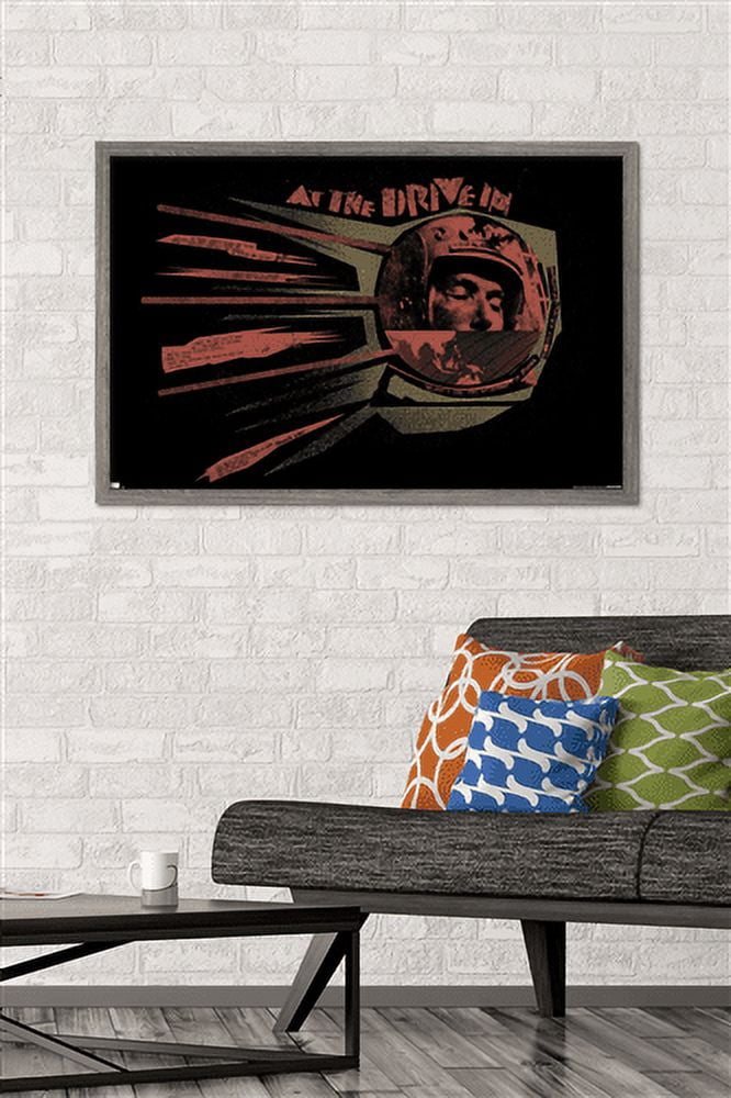 At the Drive-In - Sputnik Wall Poster, 22.375" x 34", Framed