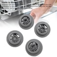 thumbnail image 4 of Dishwasher Lower Rack Wheel, Wide Compatibility Lower Basket Rail Wheels Wear Resisting 4PCS 165314 Flexible Moving  for, 4 of 7