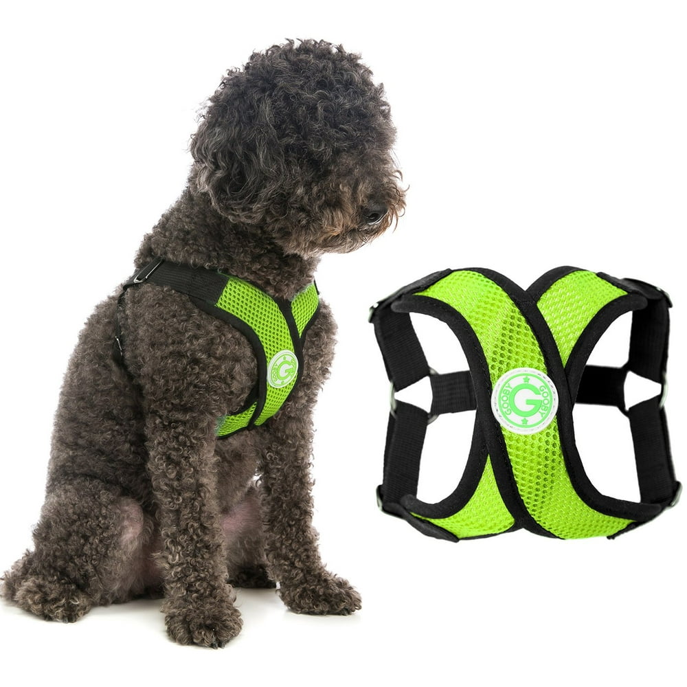 Gooby Step In Dog Harness Green, Medium Comfort X Stepin Small Dog